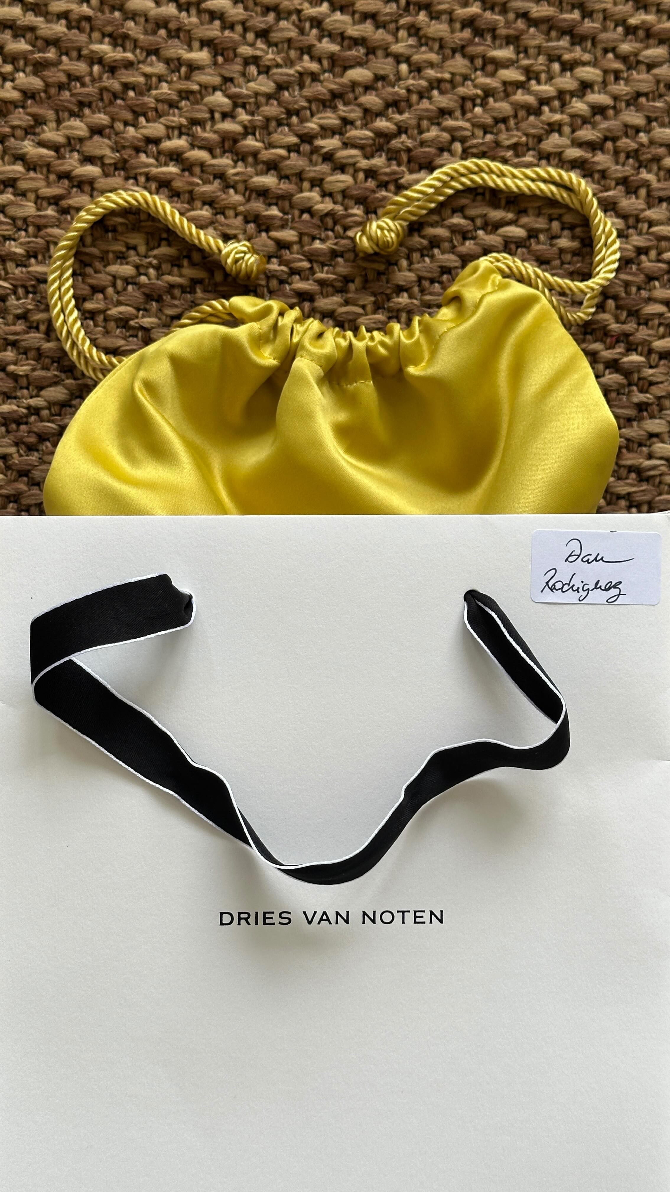 Instagram post by @alborodan for Dries Van Noten. Caption reads: [...] gift with you.
Thank you again....