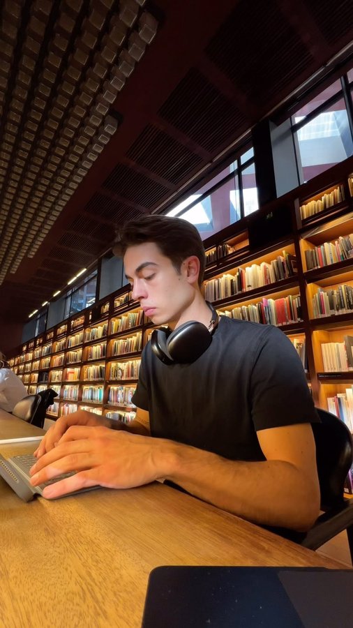 Instagram post by @mark_rupp for inateck. Caption reads: Study with me using the @inateck iPad keyboard and....