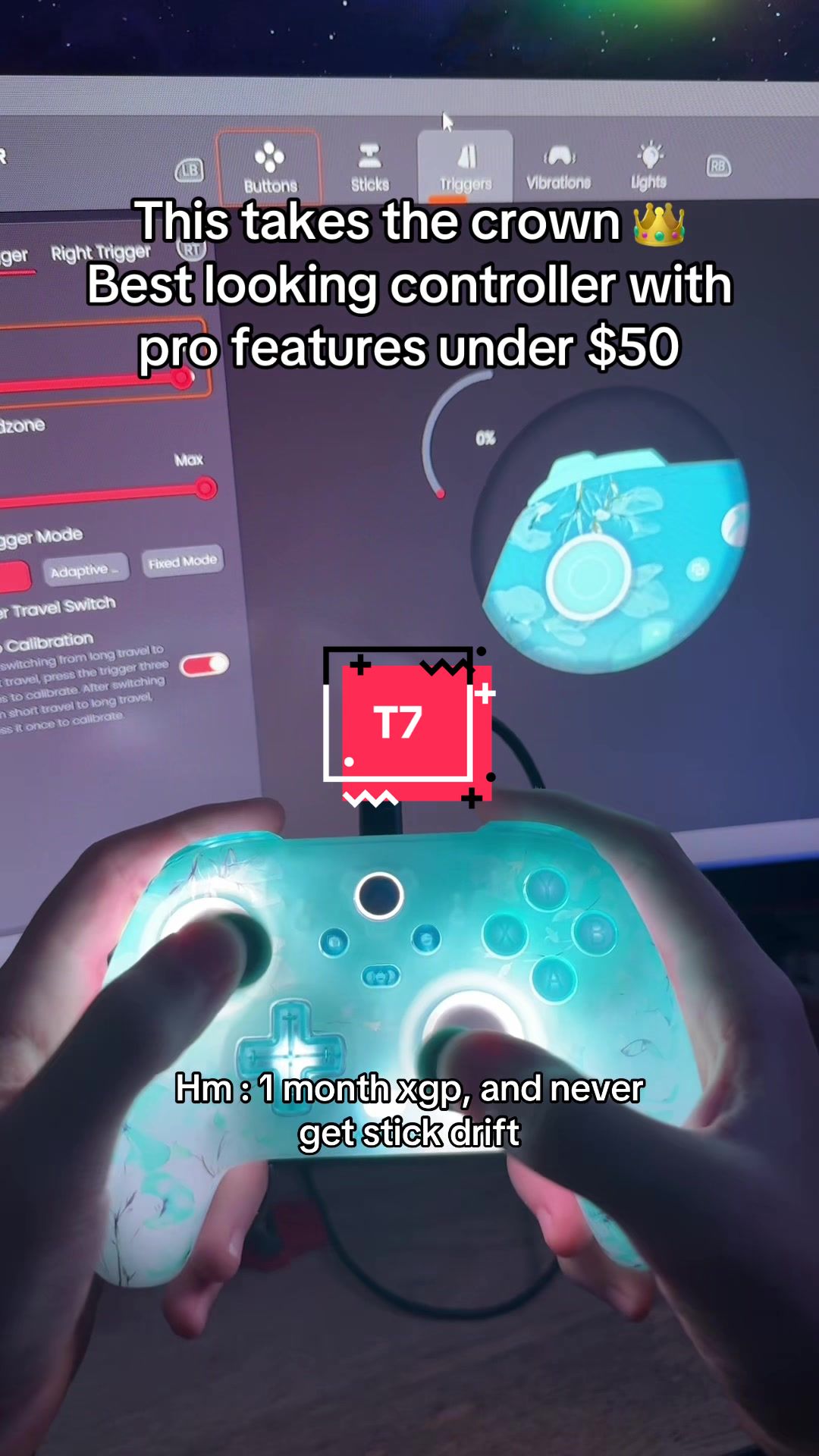 TikTok post by @cookiingeasyt3 for GameSir. Caption reads: [...] can’t believe it’s out @GameSir Official US....