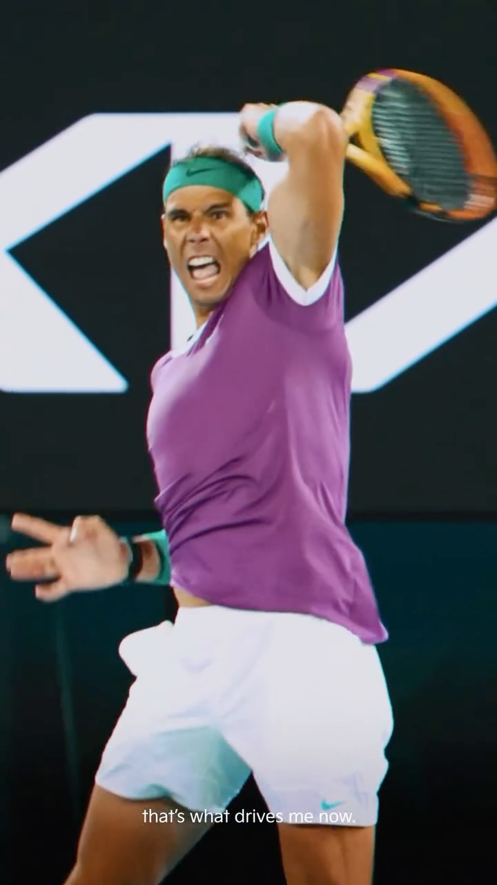 Instagram post by @rafaelnadal for Kia. Caption reads: This journey began in a small village in Mallorca.....