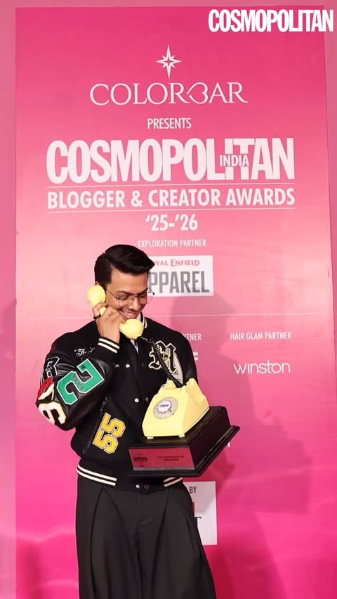 Instagram post by @cosmoindia for Colorbar Cosmetics. Caption reads: Vishal Jethwa (@vishaljethwa06), our Power....