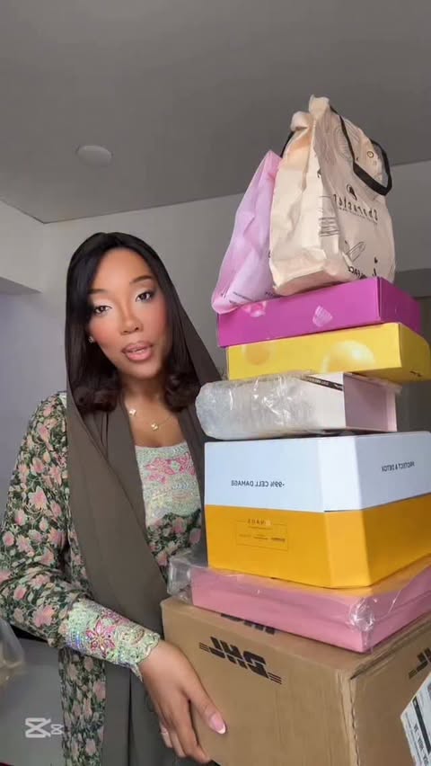 Instagram post by @shahdmua for Character Cosmetics. Caption reads: Pr unboxing haul✨🪄 @lorealparis @lorealmiddleeast....