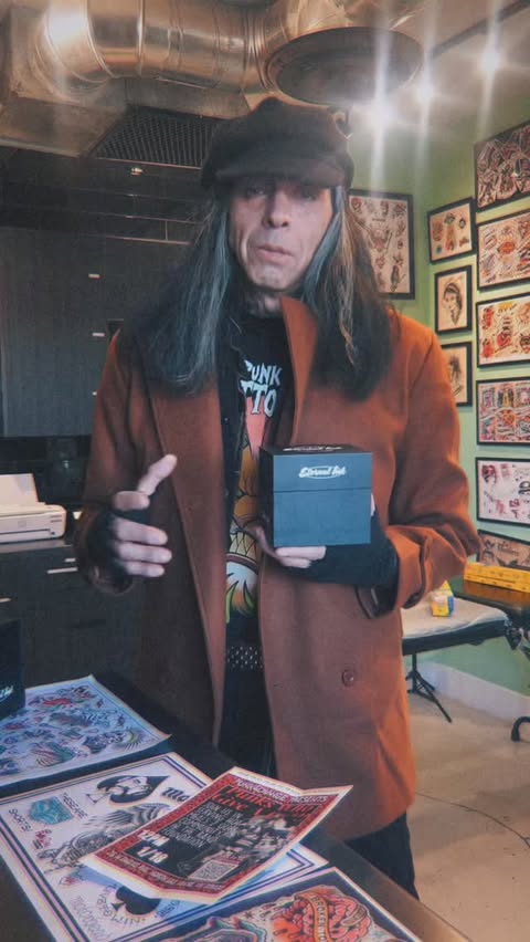 Instagram post by @halloweentattoos for Eternal Ink. Caption reads: @eternalink @seanbrowntattoos @welker_terry [...].