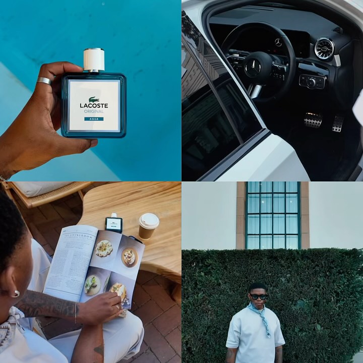 Instagram post by @vuyoxhamfu_ for Bacher and Co.. Caption reads: Every street. Every stride. Every moment. Lacoste....