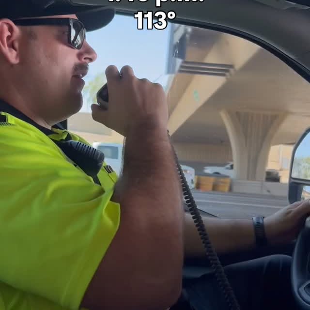 Instagram post by @arizona_dot for Geico. Caption reads: ADOT’s Incident Response Unit, sponsored by....