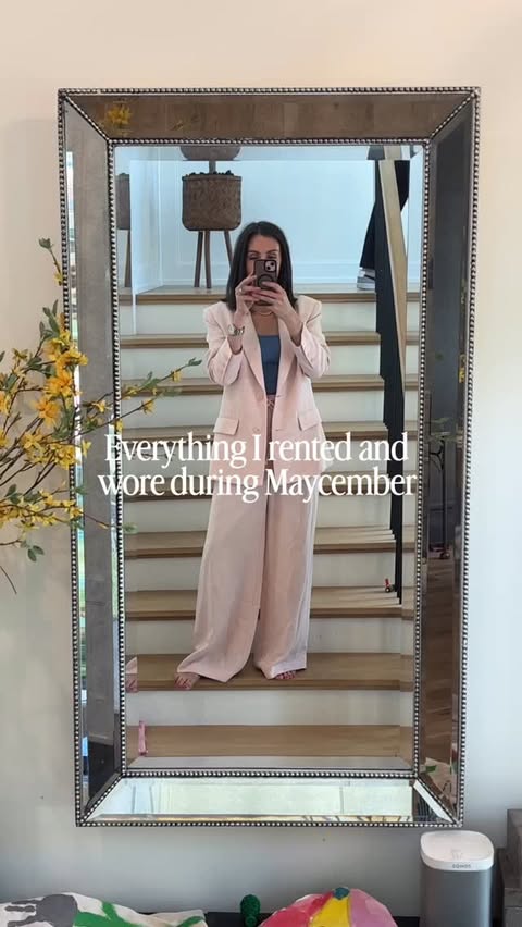 Instagram post by @makingtechchic for Rent the Runway. Caption reads: [...] during Maysember 😅✨ I became a new Rent the....