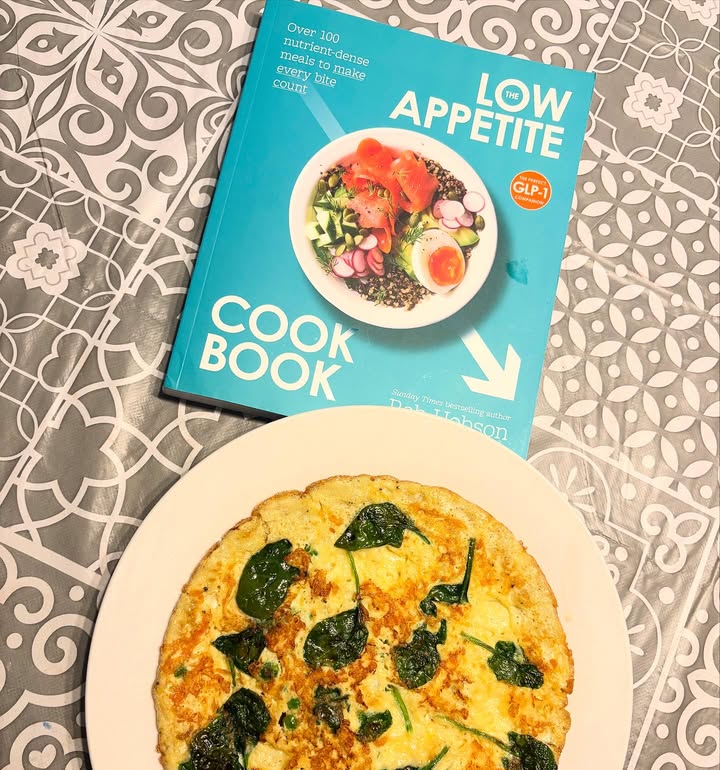 Instagram post by @streets_at_sixteen for The Influence Room. Caption reads: THE LOW APPETITE COOK BOOK 💙 The perfect cook....