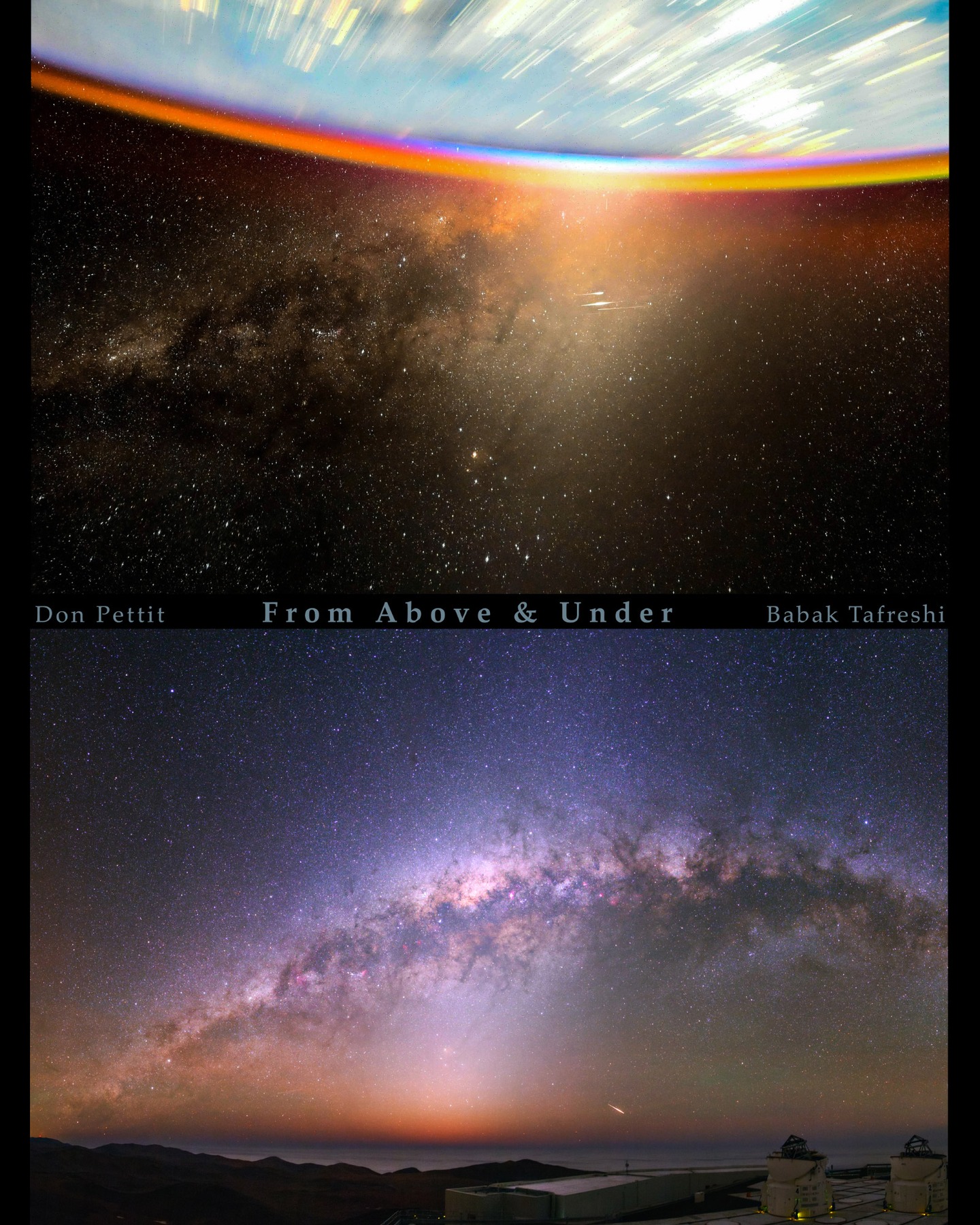 Instagram post by @astro_pettit for NASA. Caption reads: Introducing From Above & Below, a mission to....