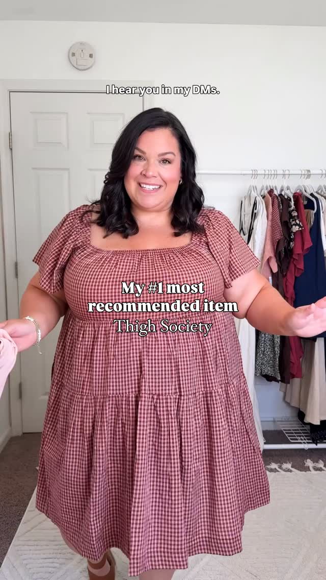 Instagram post by @natalie.kiddey for Thigh Society. Caption reads: Say goodbye to sweaty thighs! My #1 rec is always....