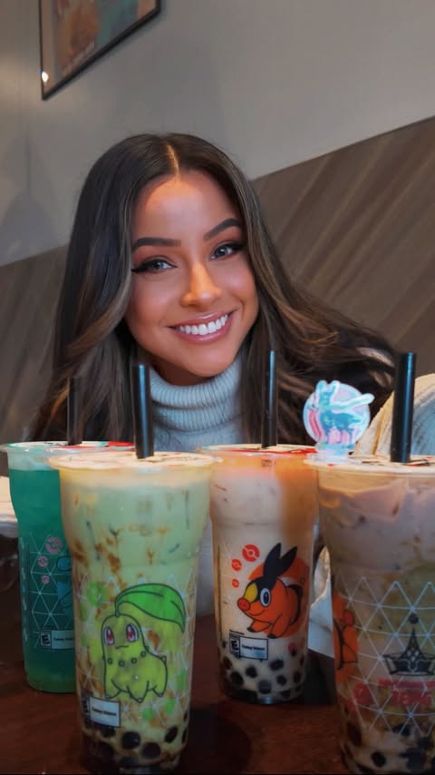 Instagram post by @__dianamejia__ for Kung Fu Tea. Caption reads: Trying the @kungfuteausa x @pokemon : Legends Z-A....