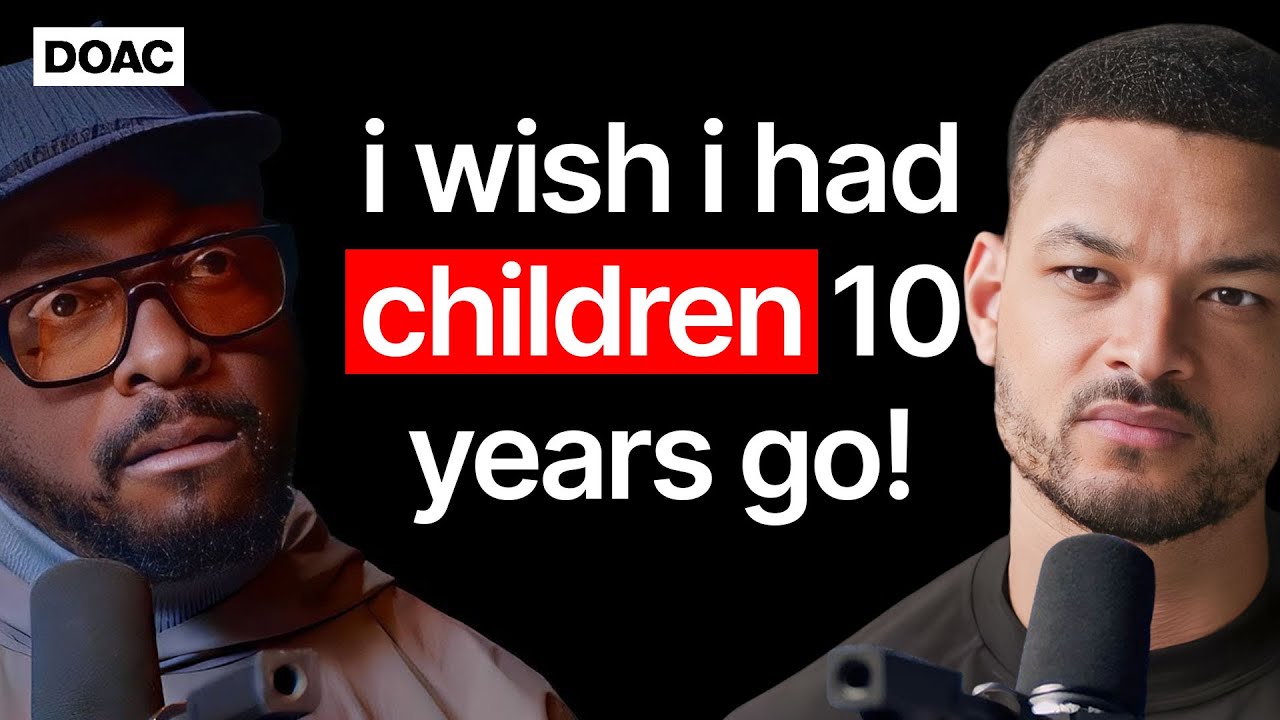 YouTube post by @TheDiaryOfACEO for WeWork. Caption reads: will.i.am Opens Up: Depression, Creativity & ADHD!.