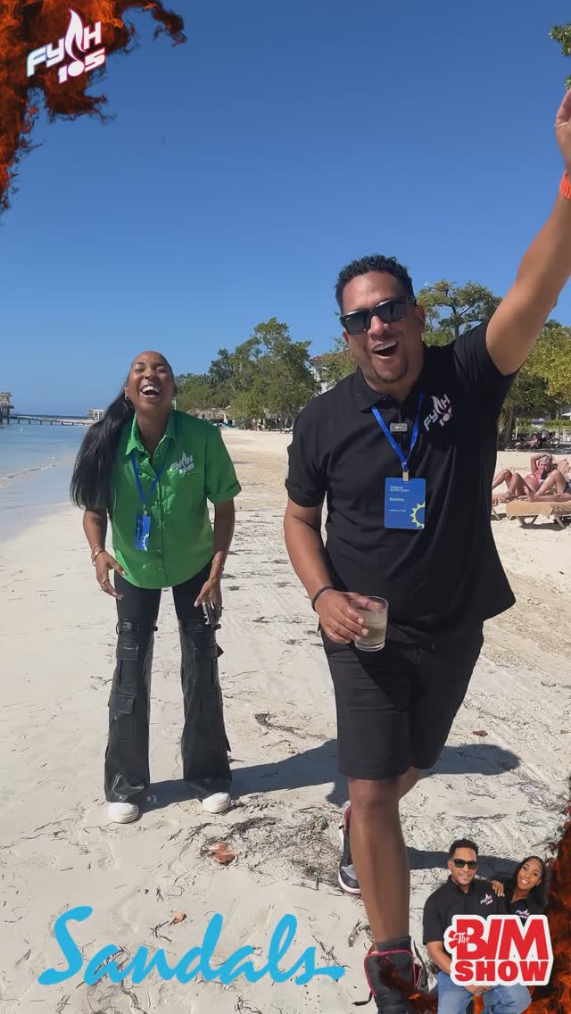 Instagram post by @natschin for Sandals Resorts. Caption reads: Let’s just say there’s more to come with....