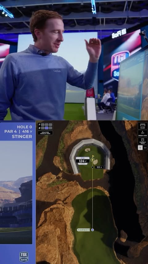 Instagram post by @tglgolf for Best Buy. Caption reads: [...] play it, with smart strategy from the....