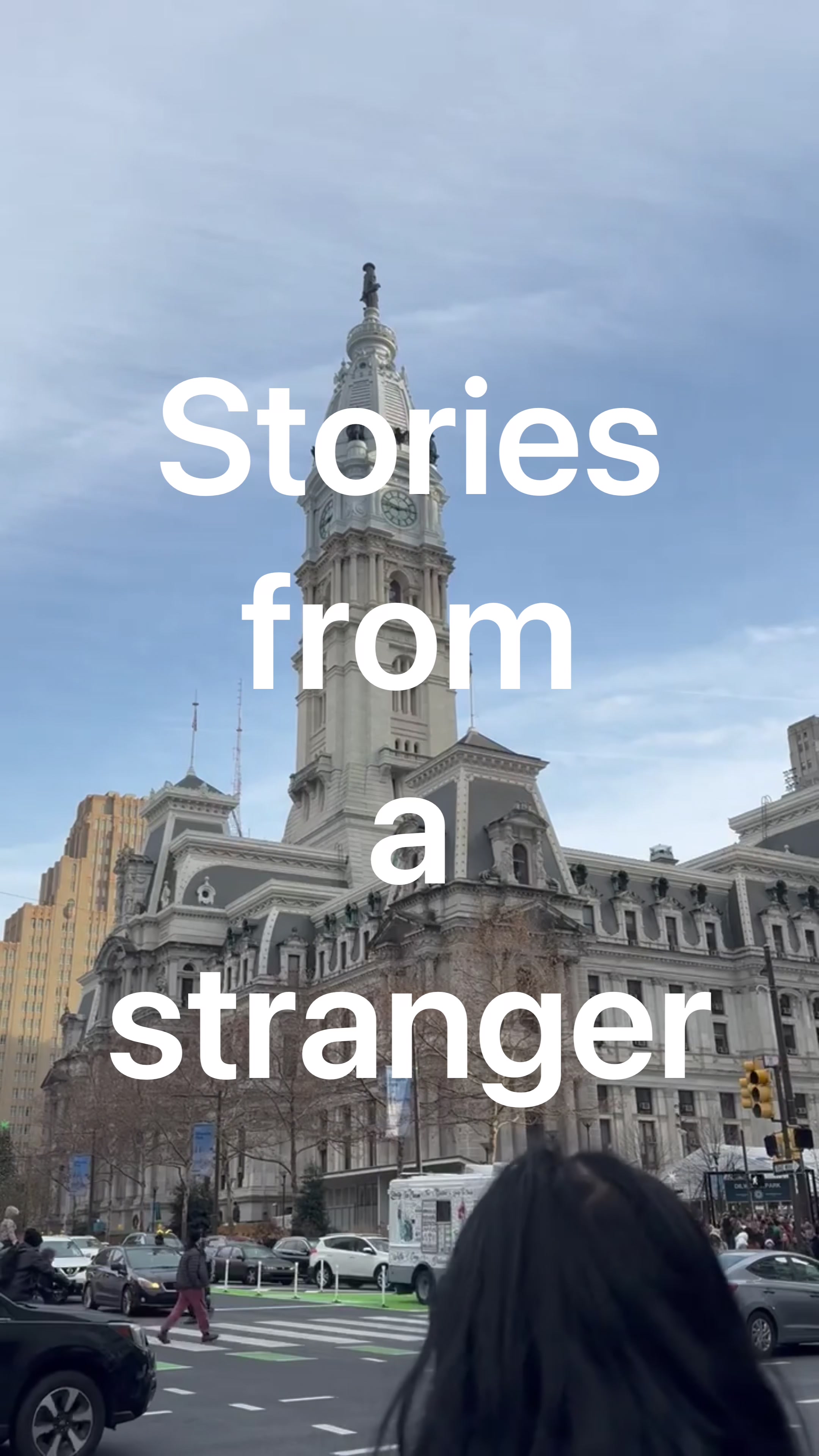 TikTok post by @hunterprosper for Philadelphia Eagles. Caption reads: Every stranger has a story, let’s start listening....