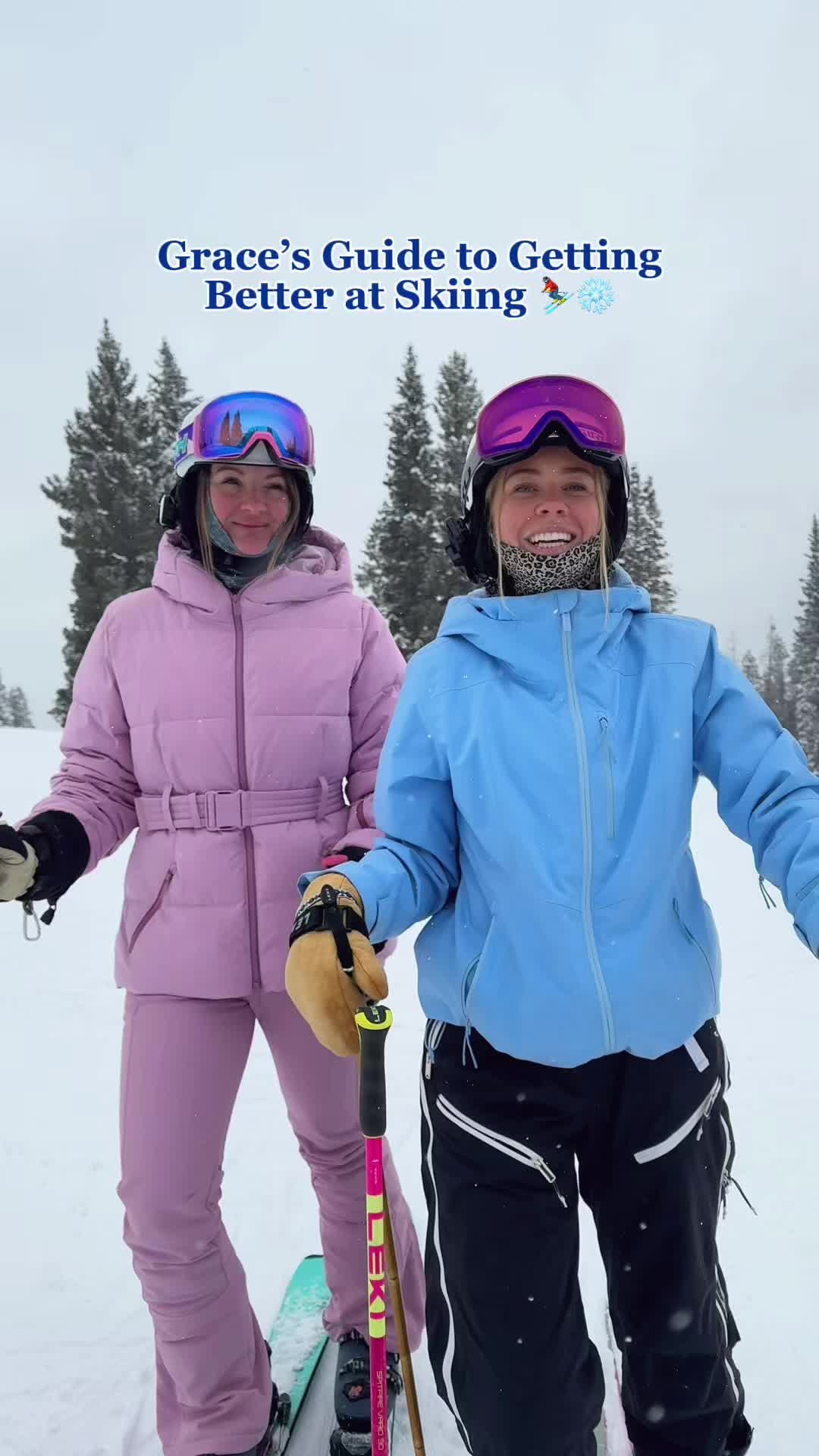 TikTok post by @grace_donner for Cardo Systems. Caption reads: A few ski tips made easier with @Cardo Outdoor ! I....