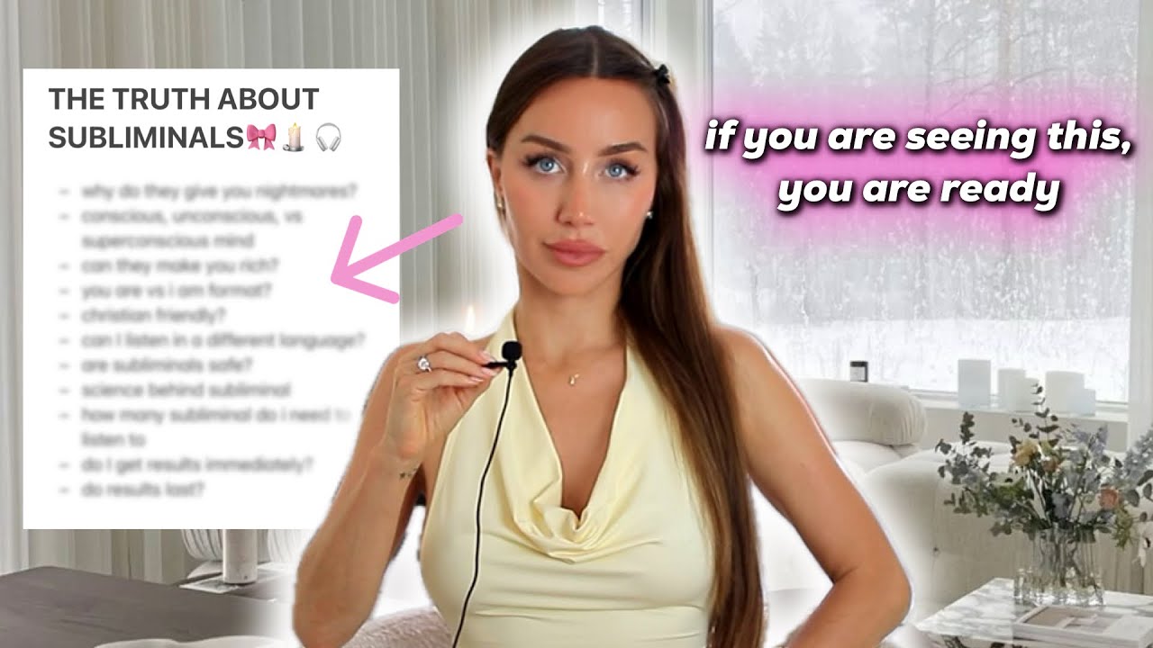 YouTube post by @Lisa.Alexandra for Podia. Caption reads: Do subliminals *actually* work? The TRUTH about....
