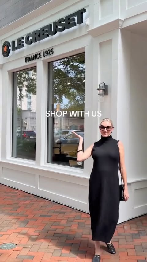 Instagram post by @kylamalkani for Le Creuset. Caption reads: The new Le Creuset Signature Boutique is now open....