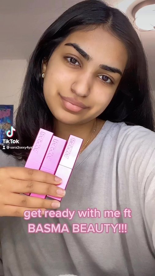 Instagram post by @sarawaheed for Ben Nye Makeup. Caption reads: grwm ft basma beauty!! go support a woman owned....