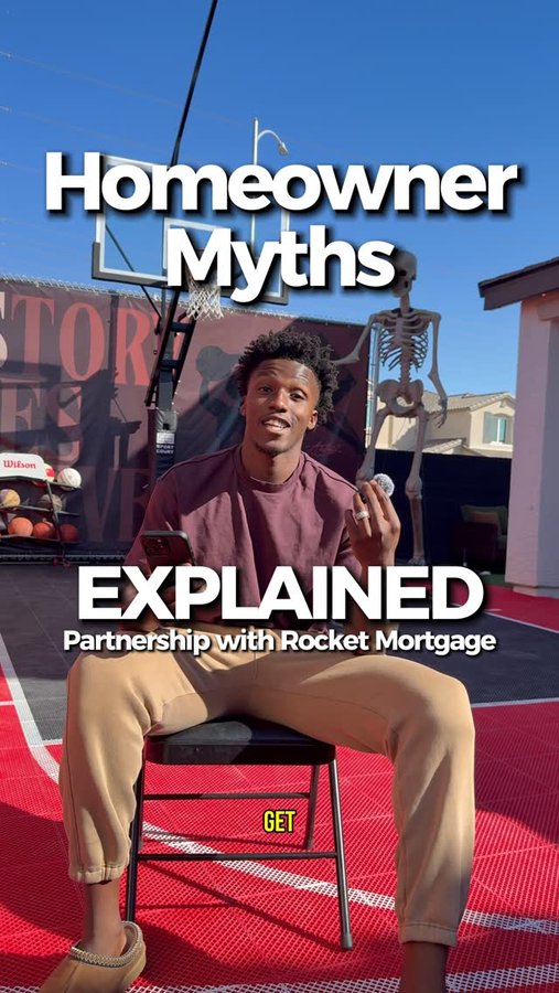 Instagram post by @hamilt0njr for Rocket Mortgage. Caption reads: #ad Partnered with @rocketofficial Mortgage. No....