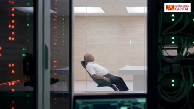 Instagram post by @stockmarketideaa for Aditya Birla Capital. Caption reads: "Powerful message from @adityabirlacapital 🔥....