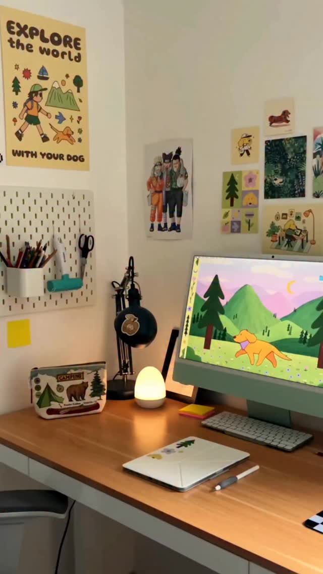 Instagram post by @konistudio for Paperlike. Caption reads: draw a sticker with me 🦊✨
it is available on my....