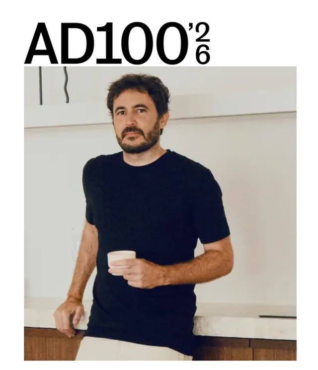 Instagram post by @isernserra for Architectural Digest. Caption reads: [...] are thrilled to be recognized by....