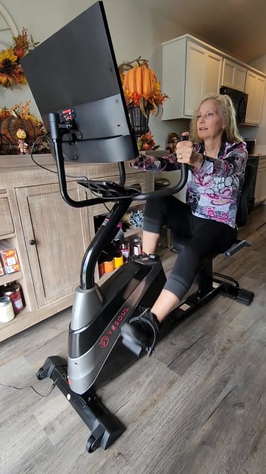 Instagram post by @lostwithmylove for YESOUL FITNESS. Caption reads: Enjoy fun cardio with YeSoul! 🚵‍♀️

Safe,....