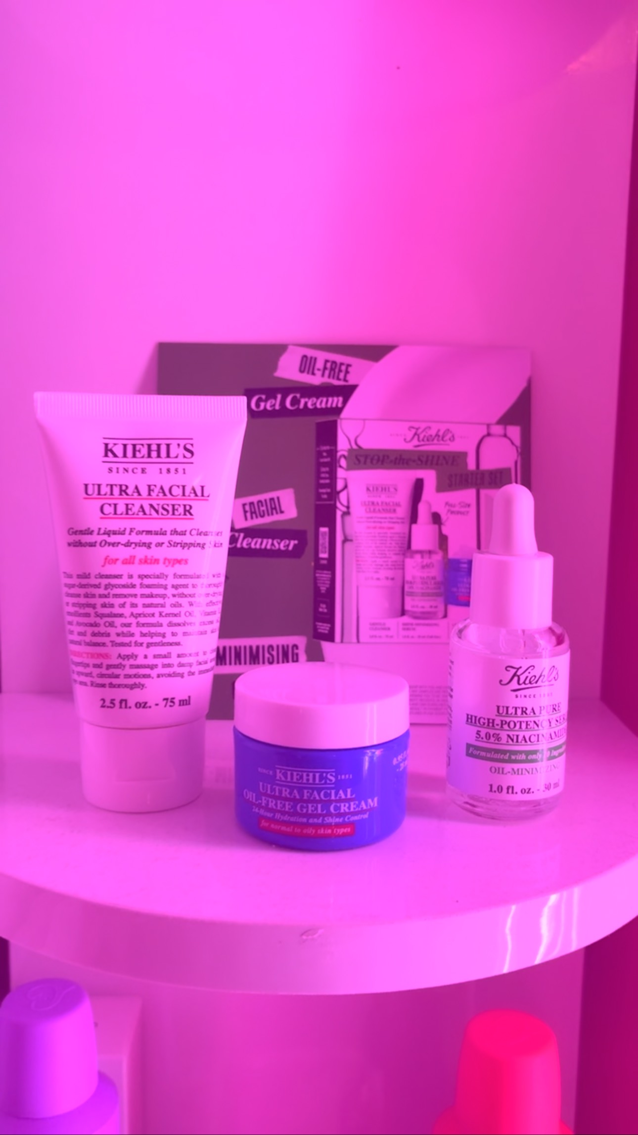 Instagram post by @aggielang for Selfridges. Caption reads: AD| @kiehlsuki @kiehls 

My 3-Step Shine-Free....