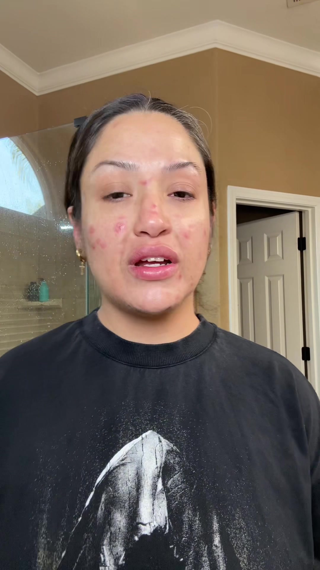 TikTok post by @pattythebaddyasmr for Round Lab. Caption reads: [...] Cosmetics  @SKIN1004 US  @ROUND LAB  ....