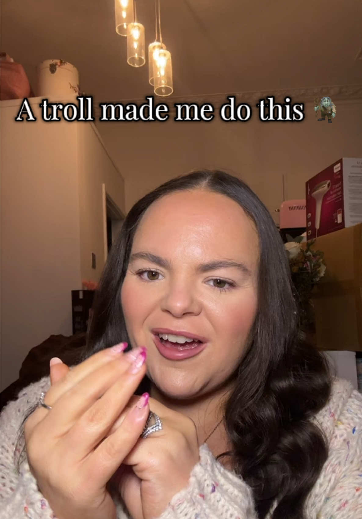 TikTok post by @meggoldberger for Nature Spell. Caption reads: I think we can thank the troll now for forcing me....