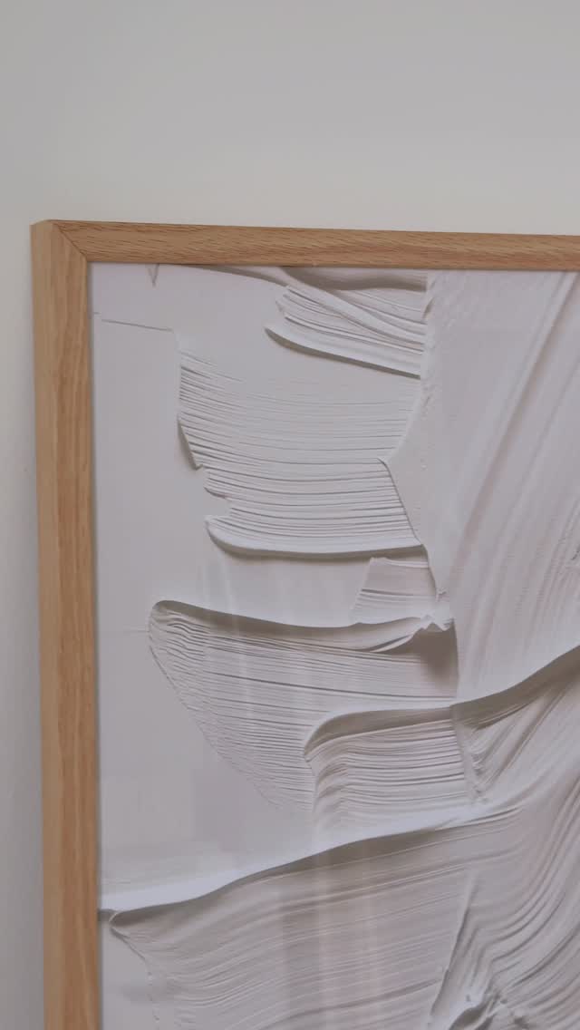 Instagram post by @anisaalsh for Gallerix. Caption reads: Clean lines, calm vibes. New @gallerix prints &....