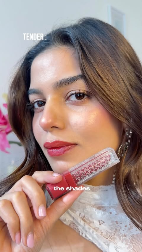 Instagram post by @itanyagupta for Kay Beauty. Caption reads: [...] & a stain that actually lasts ✨ The Kay....