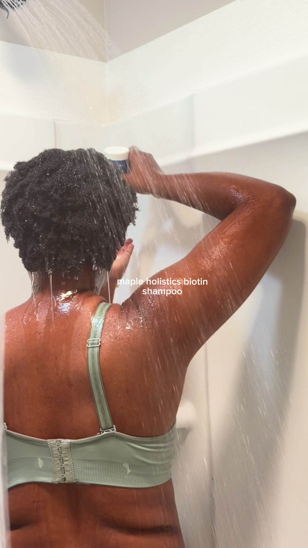 TikTok post by @shen3nellee for Maple Holistics. Caption reads: @Maple Holistics My hair was sooo dirty but soaped....