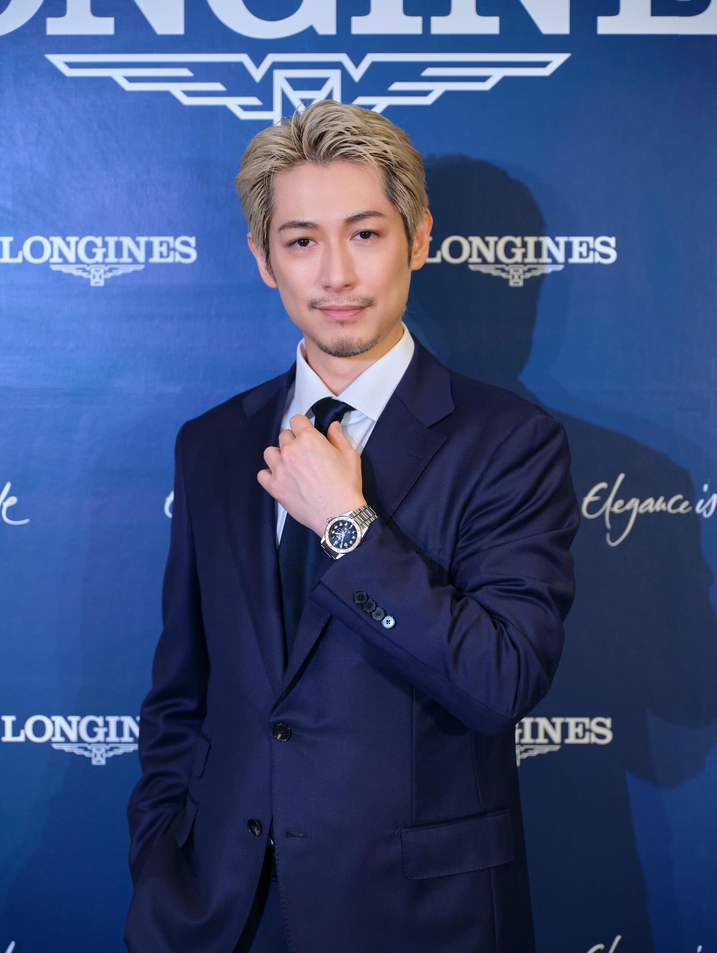 Instagram post by @tfjok for Longines. Caption reads: 「Longines Spirit Zulu Time....