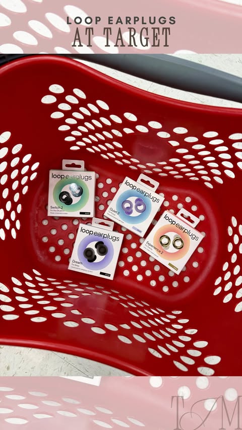 Instagram post by @tarjaymaxx for Loop Earplugs. Caption reads: @loopearplugs are now available at @target, which....