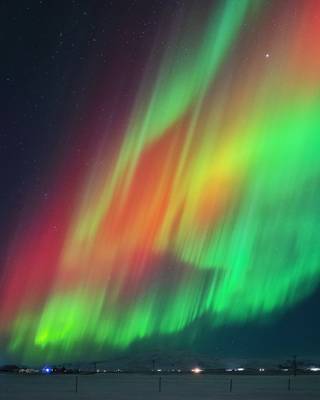 Instagram post by @outdoor for Passion Passport. Caption reads: This is how New Year's Eve looked in Iceland.

The....