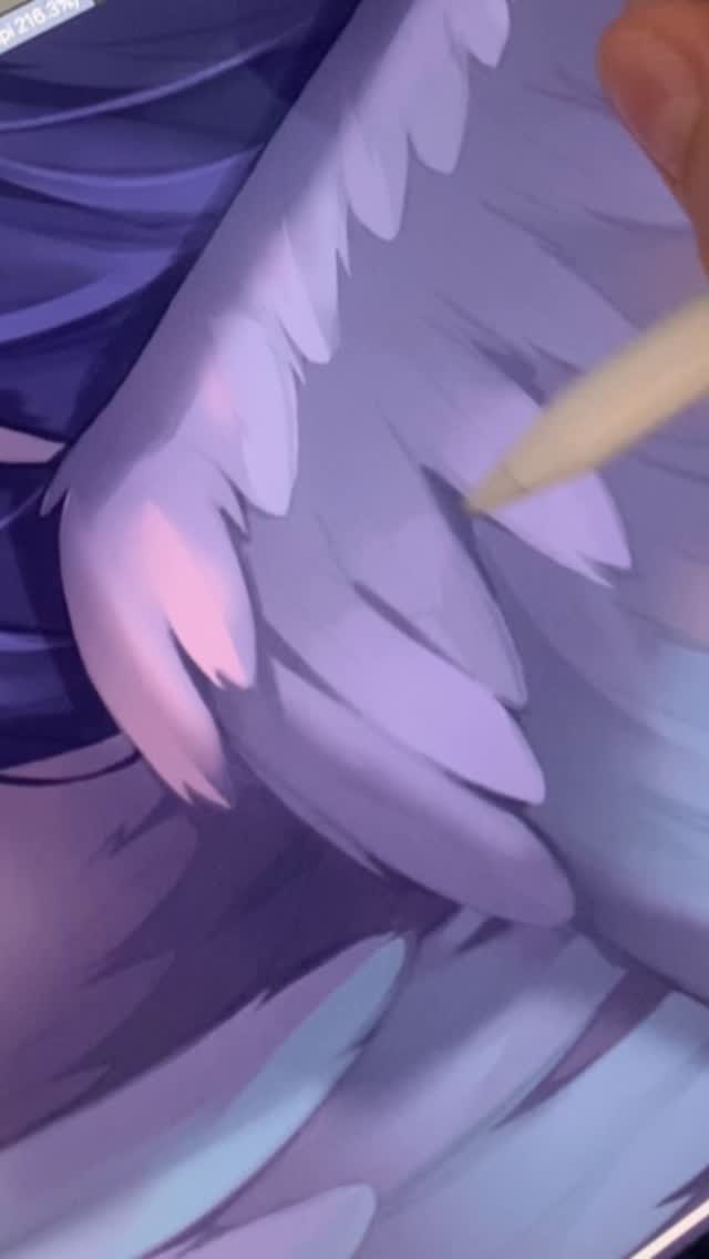 Instagram post by @guine_evere for Clip Studio Paint. Caption reads: My grandma used to tell me a fairytale about two....