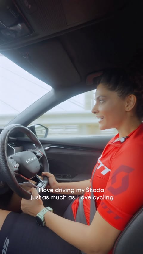 Instagram post by @saiyami for Škoda Auto. Caption reads: Prepping for L’Étape Mysuru presented by Škoda.....