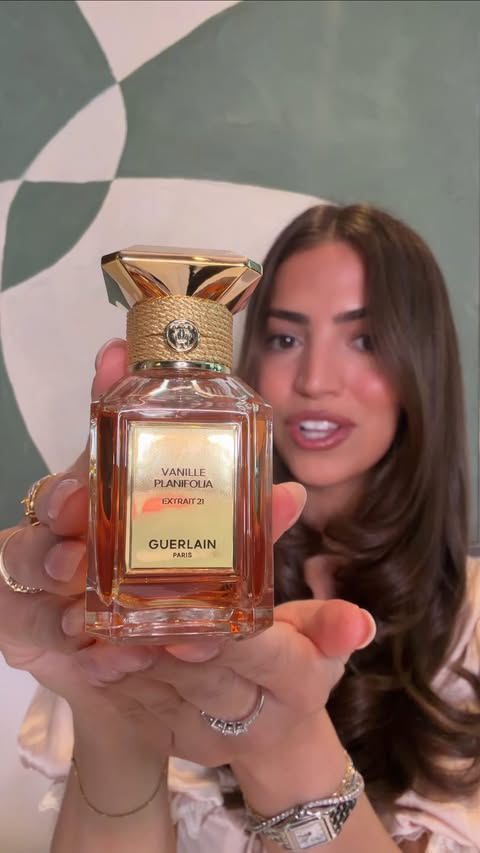 Instagram post by @rosee.lola for Guerlain. Caption reads: [...] 🤍 there’s nothing quite like @guerlain....