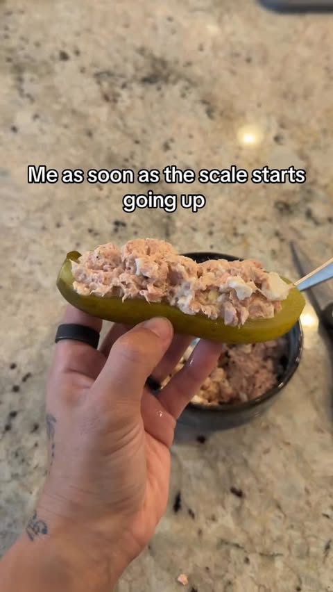 Instagram post by @diaryofafitmommyofficial for Safe Catch. Caption reads: Me as soon as the scale starts going up. 🤣 This....