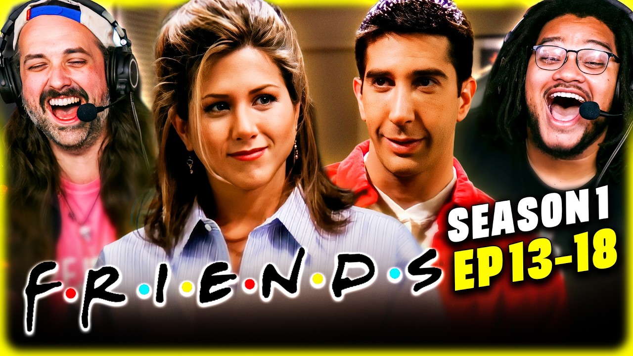 YouTube post by @ReelRejects for Acorns. Caption reads: FRIENDS Season 1, Episodes 13, 14, 15, 16, 17, &....