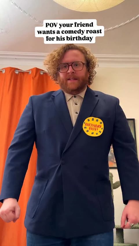 Instagram post by @mrsamoleary for Spotlight Oral Care. Caption reads: POV your friend wants a comedy roast for his....