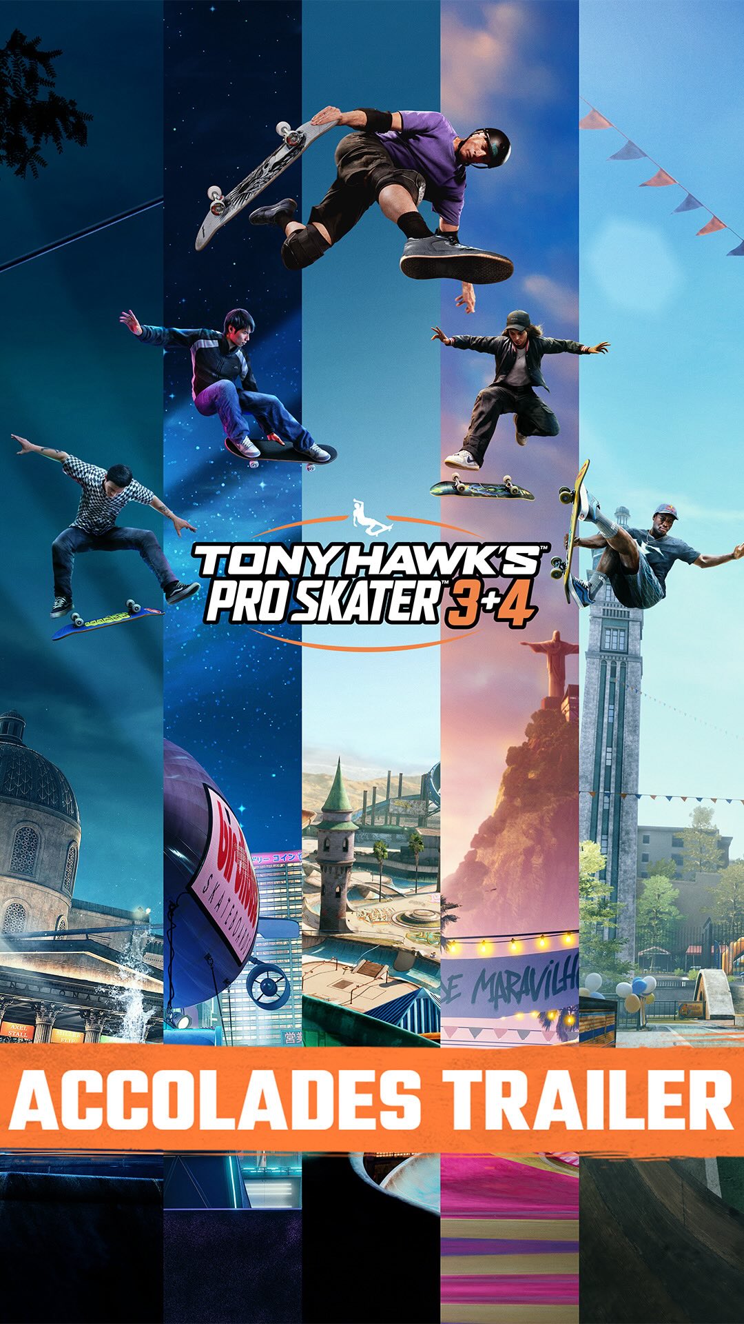 Instagram post by @tonyhawk for Taco Bell. Caption reads: Tony Hawk’s™ Pro Skater™ 3 + 4 | Accolades....