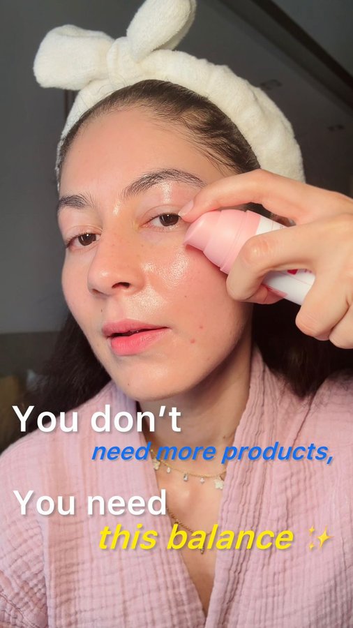 Instagram post by @skinoreal for The Pink Foundry. Caption reads: Been focusing on what truly strengthens my skin....