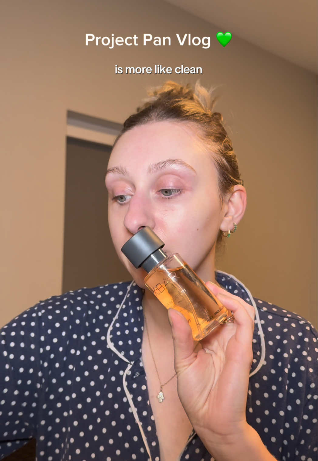 TikTok post by @mary_naccarato for Peter Thomas Roth. Caption reads: A combo vlog/ PR haul from last night 💚....