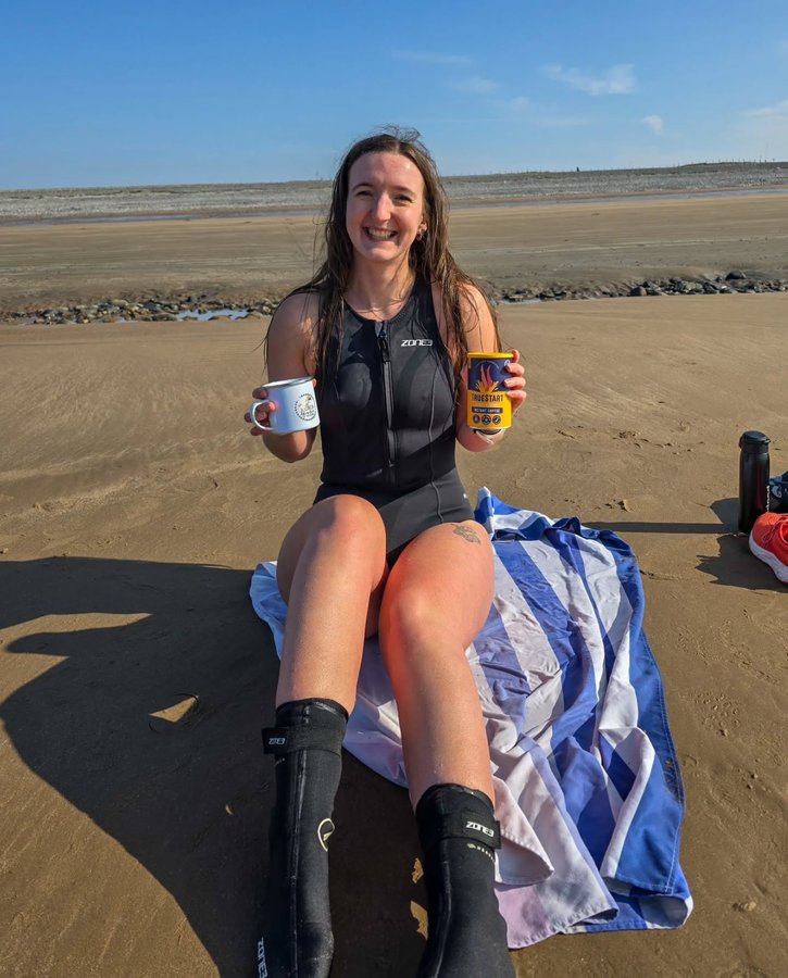 Instagram post by @claireztravels for TrueStart Coffee. Caption reads: [...] of course 🤘 Especially with some....