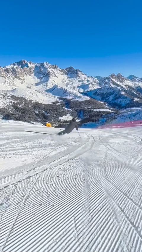 Instagram post by @bartek_gocarv for Cardo Systems. Caption reads: LaVolata - part 1 🤩 . . @skiareasanpellegrino . .....