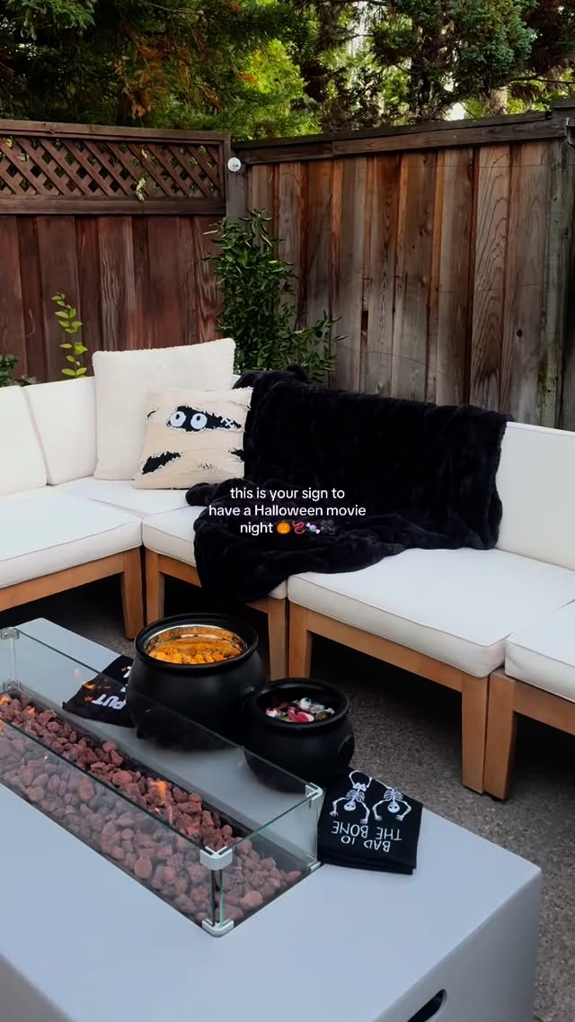 Instagram post by @talia.dianee for World Market. Caption reads: We asked @talia.dianee to throw the perfect spooky....