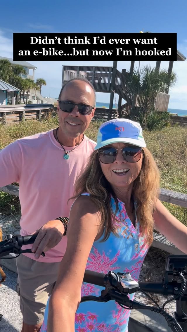 Instagram post by @janetosbornefitness for Heybike. Caption reads: I’ll be honest - I never thought I’d want an....