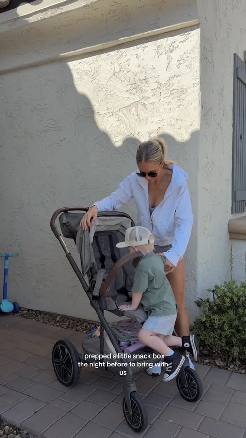 Instagram post by @caitlynneier for Shamrock Farms. Caption reads: My toddler has literally never slept in like this!....